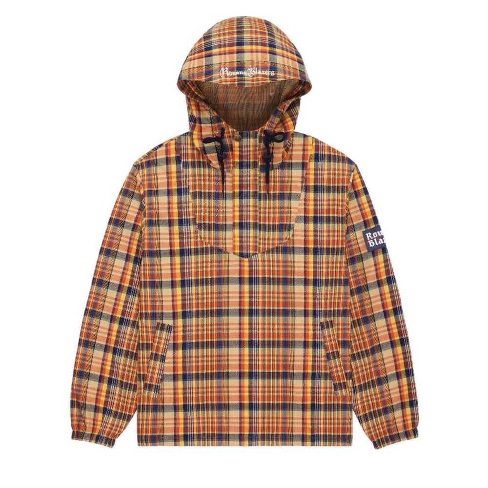 NEW Rowing Blazers Men’s PREPPY MADRAS ANORAK PLAID Jacket SIZE: XL